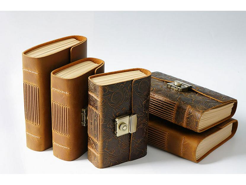 Compact Retro Pocket Notepad with Thick Blank Kraft Paper