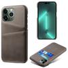Phone Cover for iPhone 15 Pro,PU Leather Coated PC Protective Back Case with Dual Card Slots