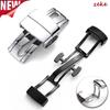 Watchband Buckle Stainless Steel Watch Strap Folding Buckles Clasps 16mm 18mm Double Press Polished Button Watches Accessories