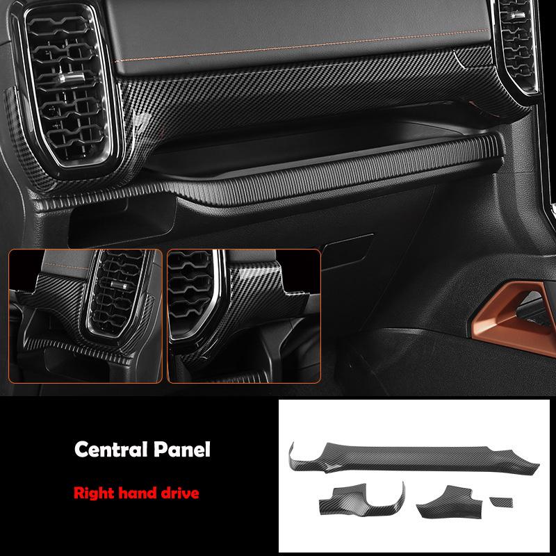 LHD RHD For Ford Ranger Wildtrak T9 2024 cenet conlose gear shift panle steering wheel ACvent readlamp armrest cover
