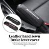 Car Handbrake Leather Hand-sewn Brake Lever Gear Shift Lever Cover For BMW Performance E46 E90 G11 F10 F30 G08 X6 5 Series