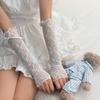 Women Long Lace Gloves UV Protection Sleeves Arms Cover Accessories for Party