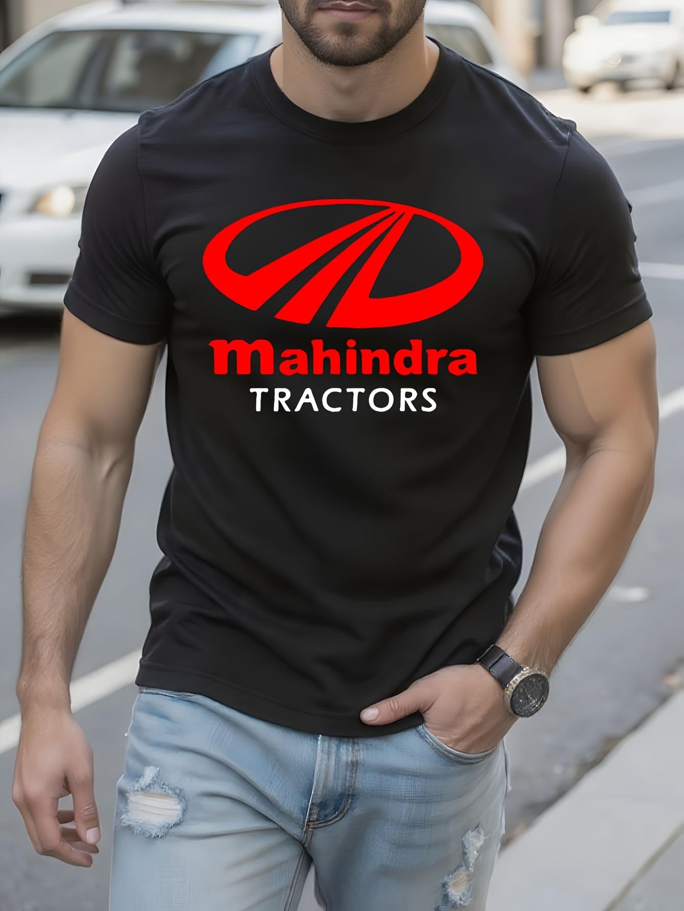 HeavyDuty Mahindra Tractors Logo Tshirt Bold Red Graphic ... XXXL