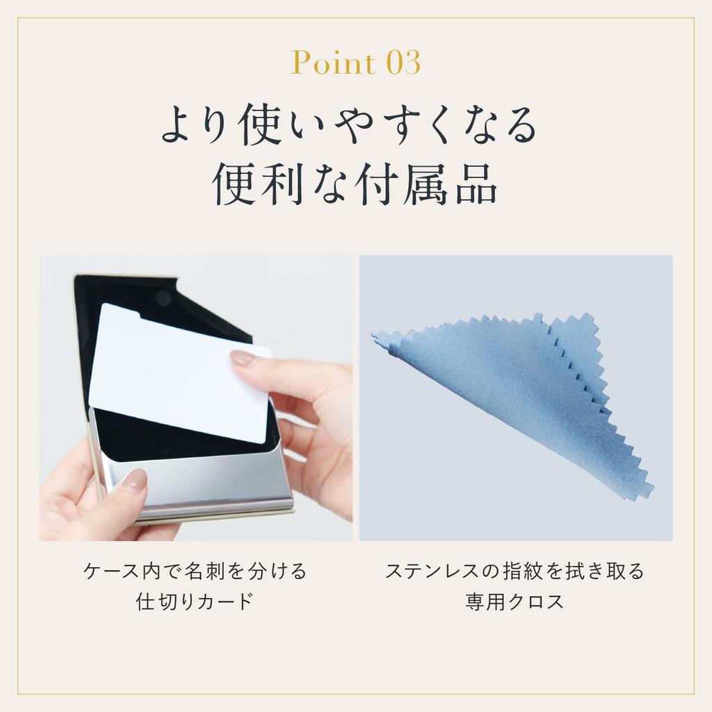 Roffal Corner-Free Business Card Holder (Includes a Cleaning Cloth and Presentation Box) for Men and Women, Available In 14 Colors, Protects Business