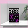 Modern Minimalist Digital Alarm Clock With Temperature And Humidity Display For Home Use