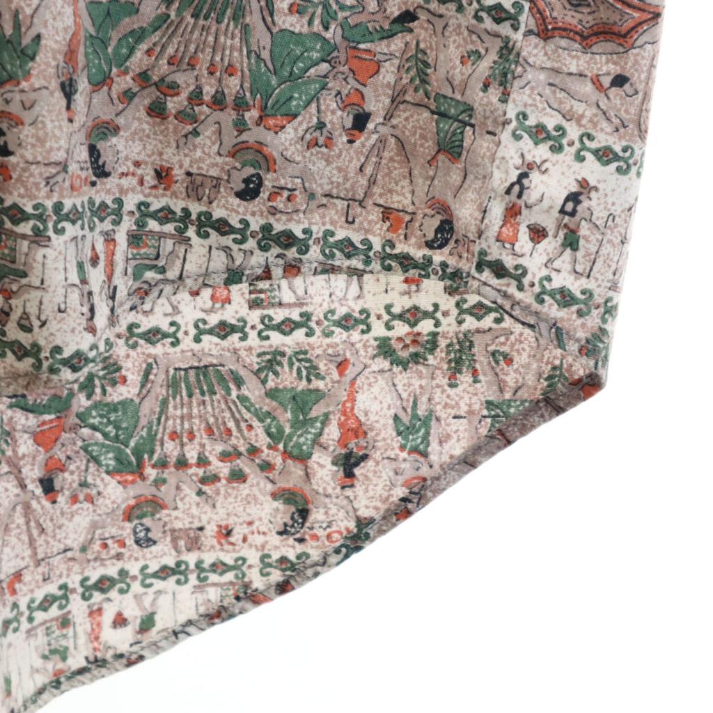 GRASS AREA Overall Handle Short Sleeve Aloha Shirt F Gurege Men's Used