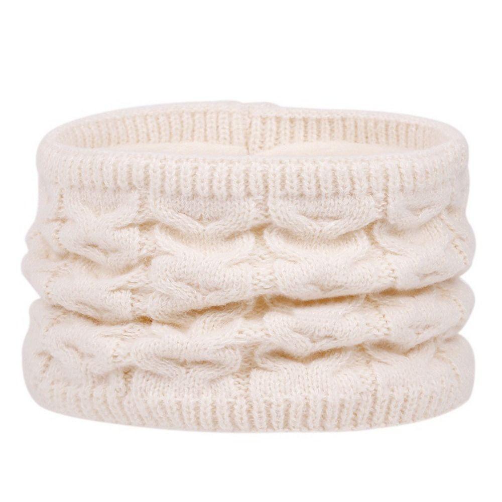 Solid Color Women Hat Scarf Gloves Set Beanie Hat Winter Knit Gloves Set  Winter Season