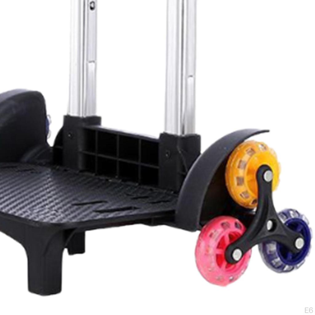Backpack Trolley Hand Truck Lightweight Portable with 6 Wheels for Boxes, Bags, and Travel