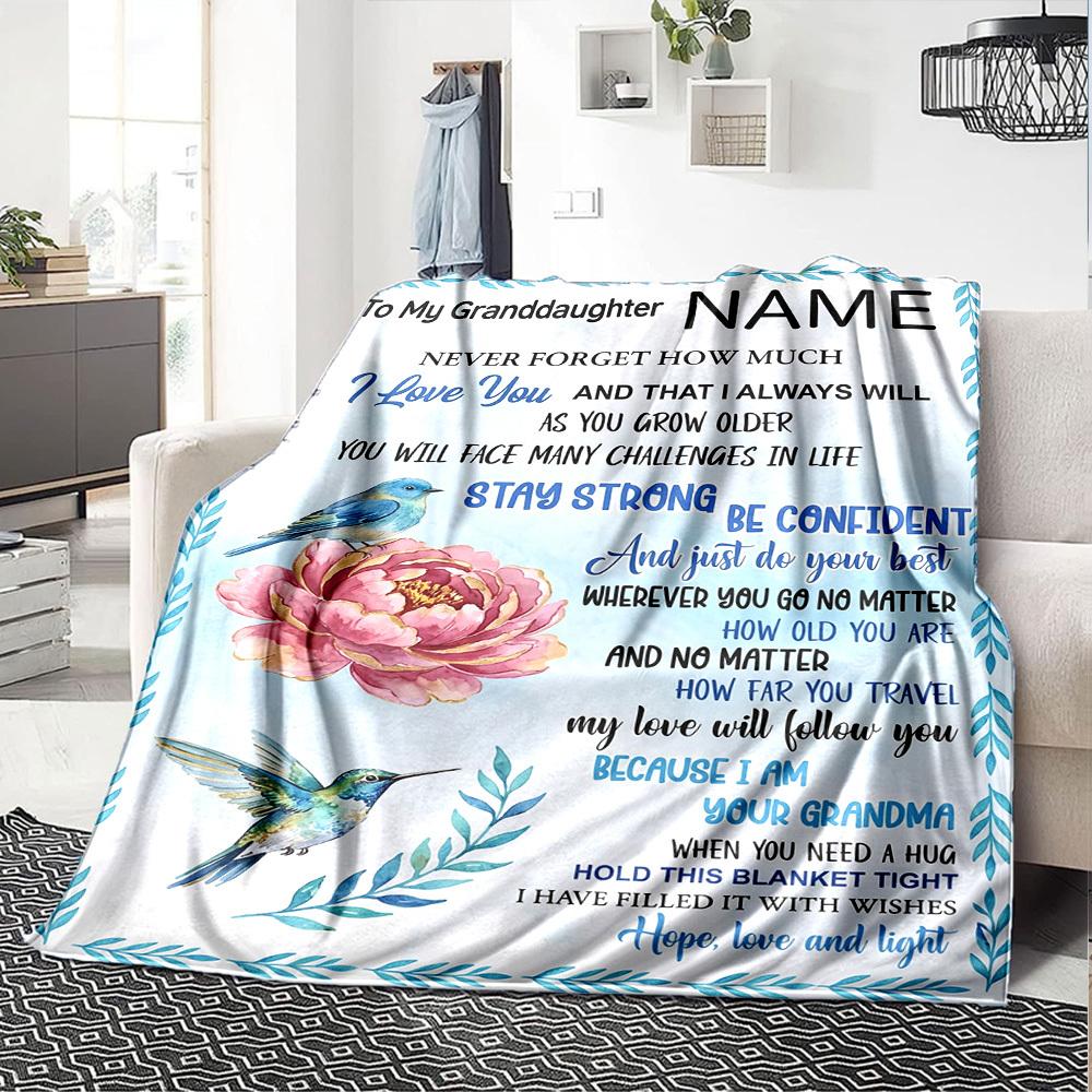 Love Inspiration Throw Customize Your Name Soft Cozy Throw For Sofa Couch Office Bed Picnics Allseason Use Warmthful Decor Best Holiday Gift For