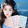 Children's Sequin Eyeshadow & Butterfly Rhinestone Stickers - Glue-Free, Self-Adhesive Stage Makeup for Performances