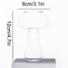 Mushroom Shaped Cocktail Glass Cup Transparent Glass Flower Vase Hydroponic Aromatherapy Bottle Desktop Decoration Ornament
