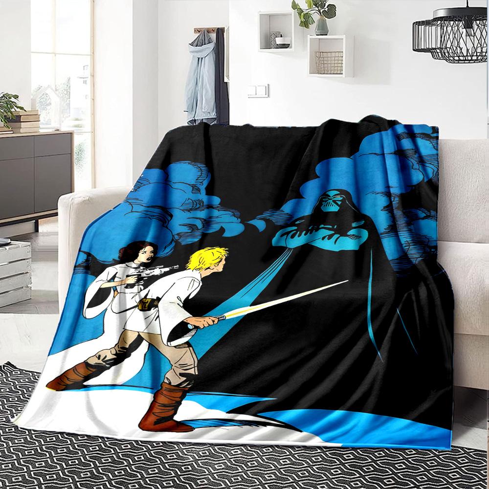 Star Wars Blanket Durable Comfort Great for Picnics Bedding Office All-Season Use Playful Design Perfect Gift for Relatives and Friends