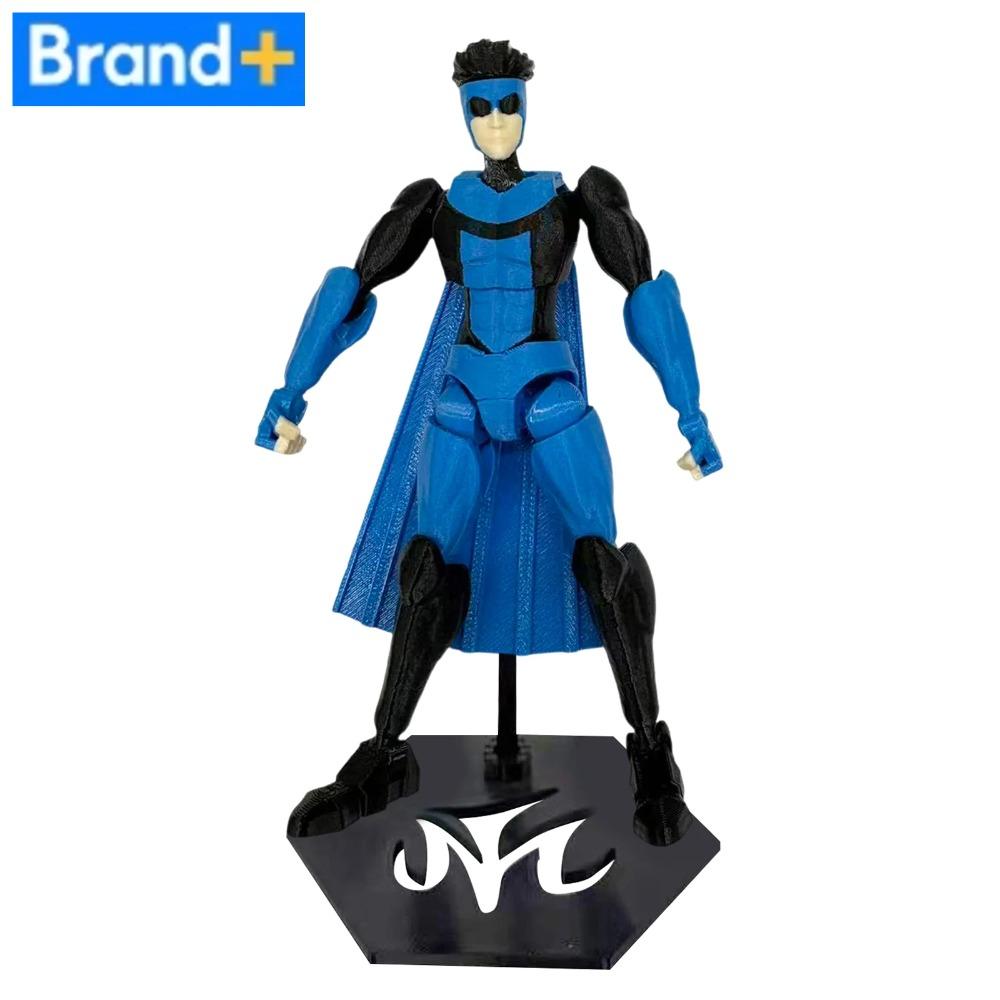 Mehrgelenkige Actionfigur - Unbesiegbarer T13 3D-gedrucktes Sammlerstück mit Sockel, Sturzsichere Gelenksperren & UV-beständige Beschichtung Schreibtisch