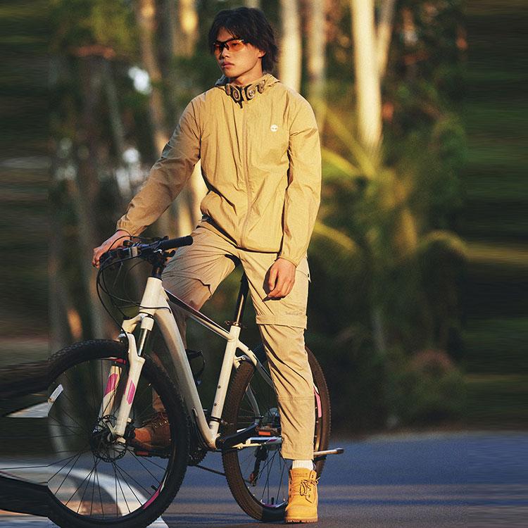 Timberland Solid Lightweight Packable Breathable Hooded Sun Protection Jacket Unisex Jackets Khaki A5PX6-918