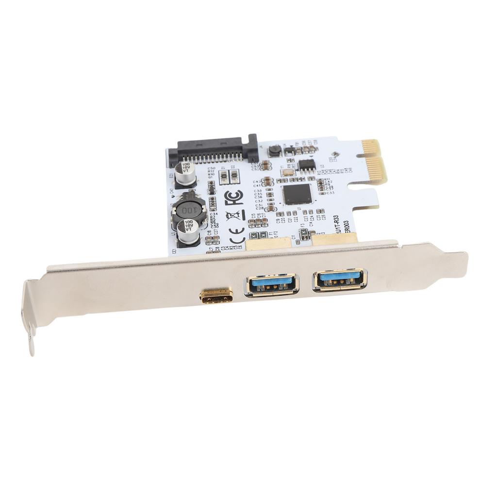 USB3.2 GEN1 Type C Expansion Card 19PIN Socket 5Gbp 2 Port Adapter Card for Type C Front Panel Mount Adapter