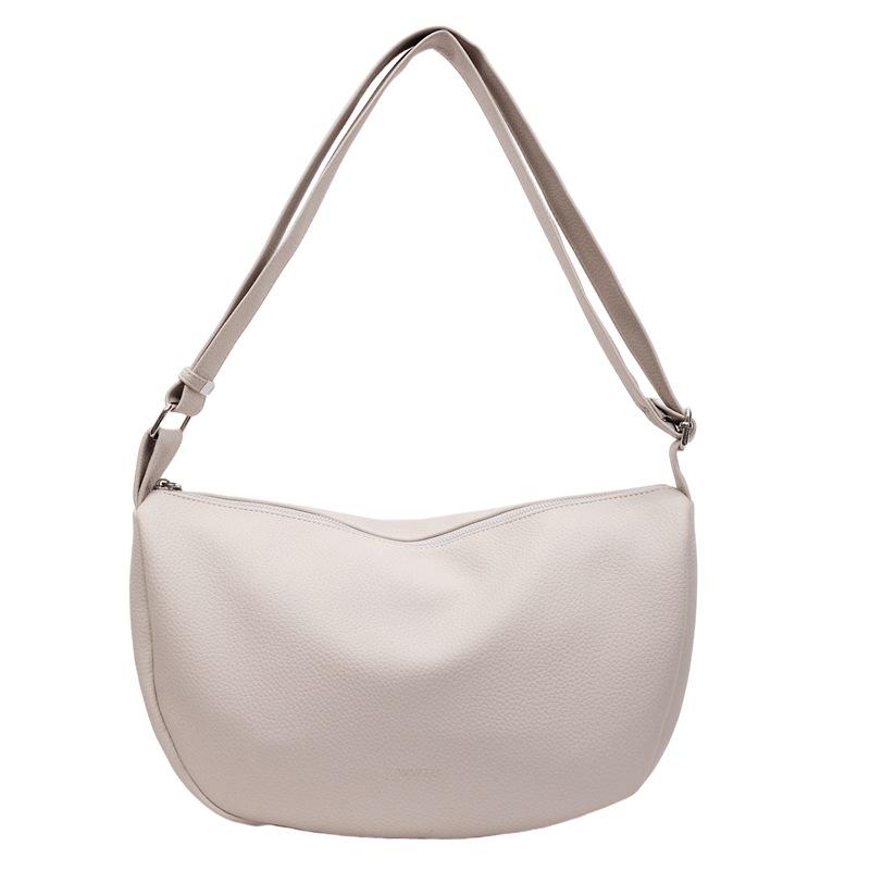 

Простая и модная одноплечевая сумка-пельмень большой вместимости, сумка через плечо и сумочка бежевый