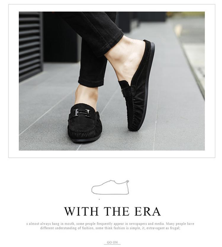 Letní móda Pánské lehké prodyšné nazouvací mokasíny