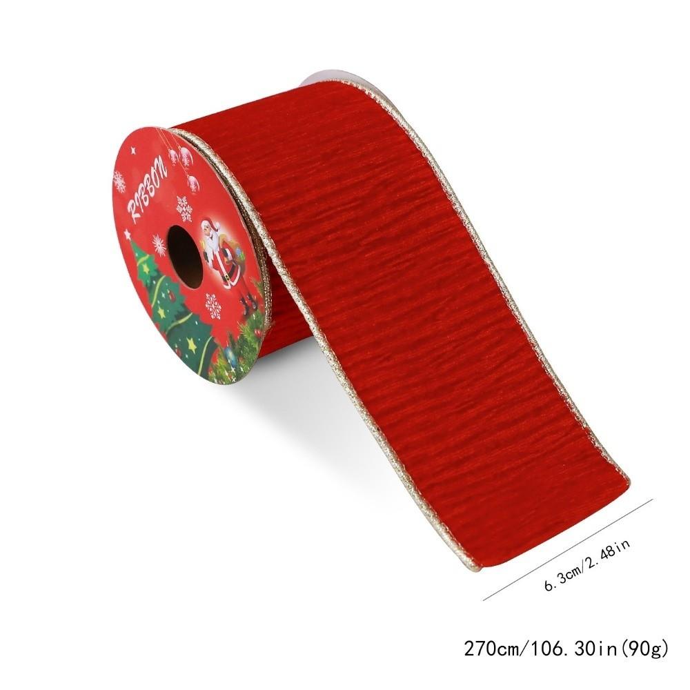 Velvet Christmas Ribbon 8.9cm Width Gift Webbing DIY Craft Bow Material Xmas Tree Wreath