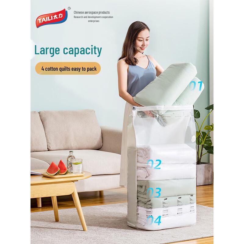 Taili No-Pump Vacuum Compression Storage Bags