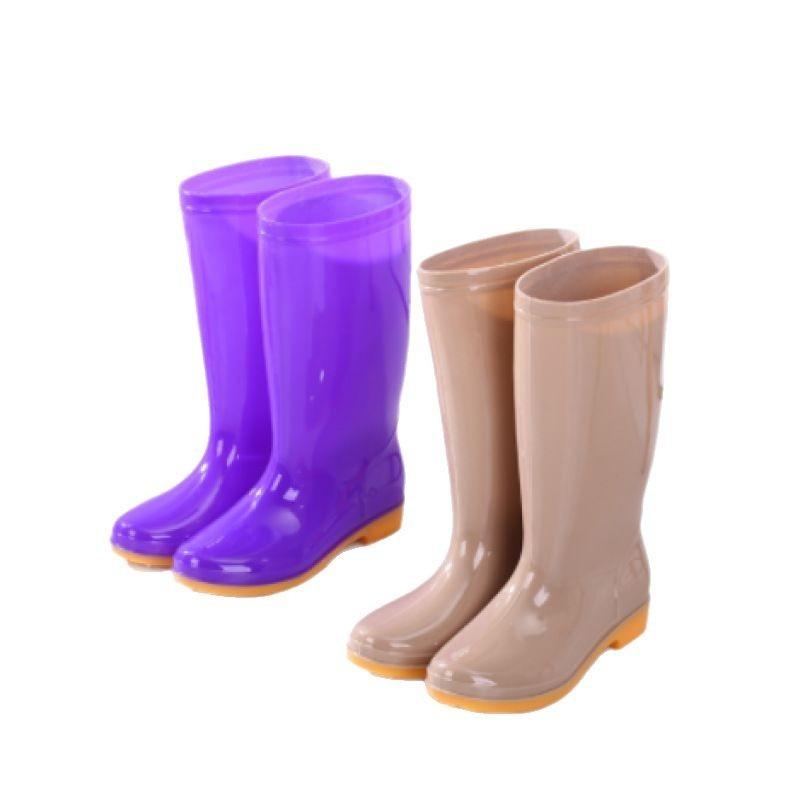 Four seasons tall female rain shoes canteen cleaning waterproof shoes bathroom rubber shoes labor protection rain boots mother work boots water boots