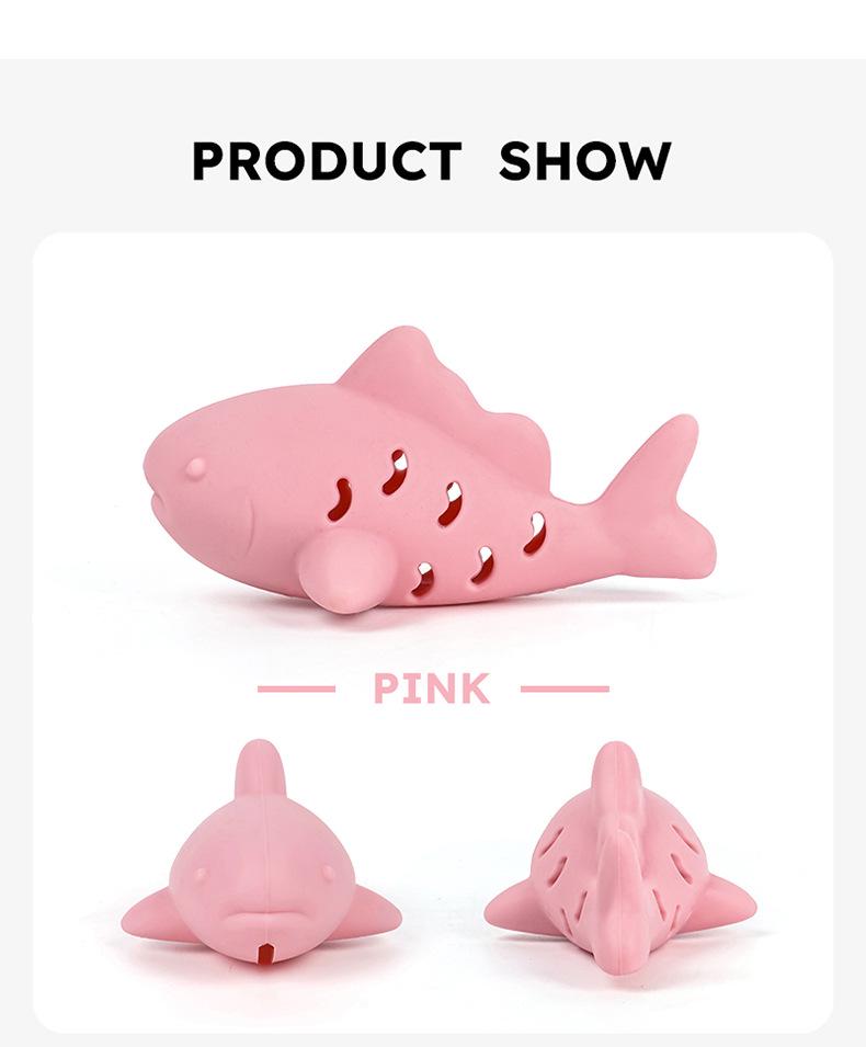 Silicone Fish Kitten Teaser & Slow Feeder Toy for Cats