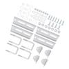 4 Sets 8in Boat Trailer Bunk Brackets Galvanized Rotary Top Bracket Kit for 3x3in Crossmember