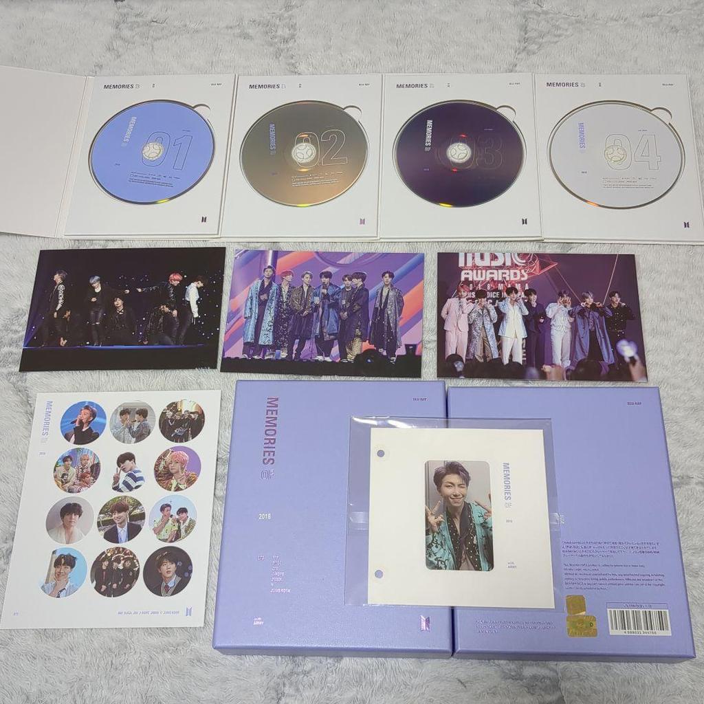 [USED] BTS Memories 2018 Japanese Subtitled Blu-ray Trading Card RM