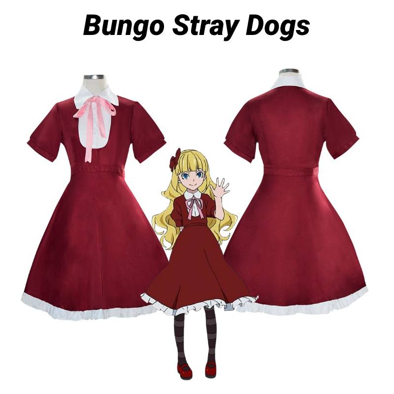 Bungo Stray Dogs Alice Cosplay Costume Halloween Dress Multiple Sizes Girl Gift