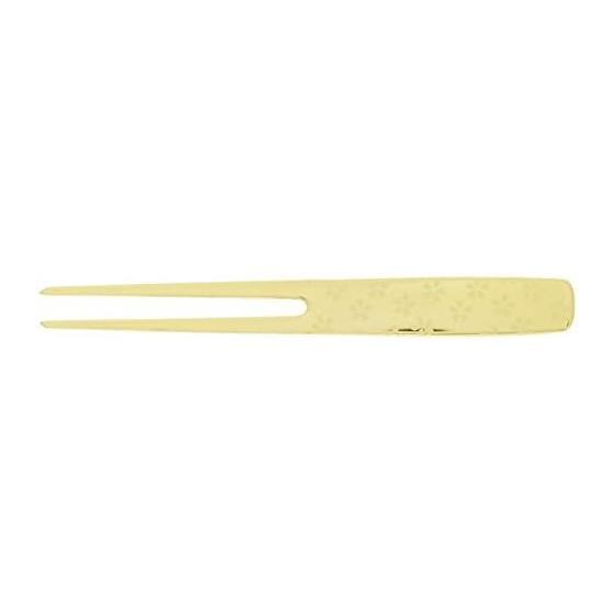Todai Kanzashi Hairpin Pick Fork, Gold Plated, Cherry Blossom, Set of 6, Made in Japan