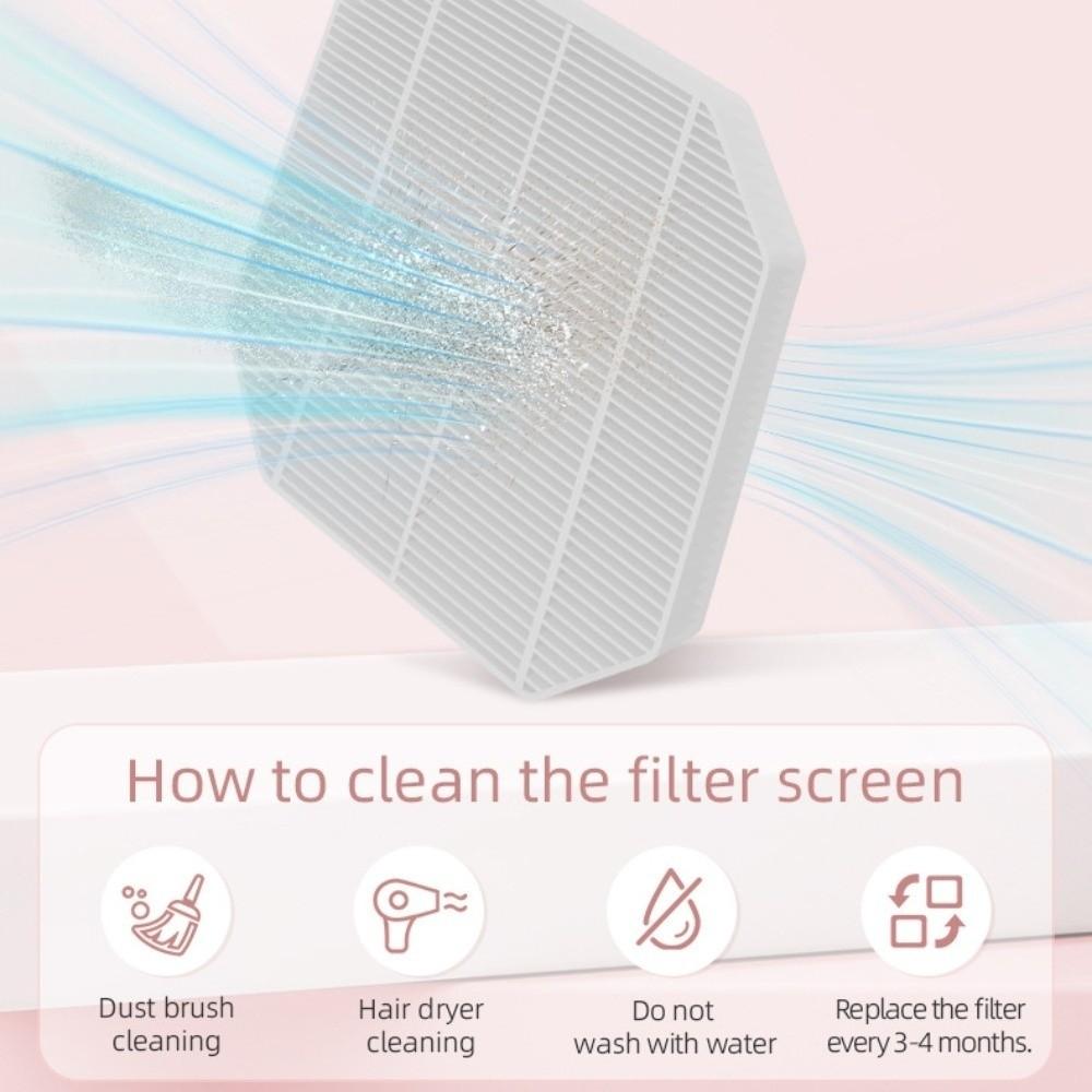 Reusable Filter Nail Dust Collector Strong Suction Cordless Portable Dust Suction Nail Salon