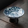 Furnace Tea Accessories Fruit Plate Antique Blue White Porcelain Fruit Plate Fruit Plate Guochao Small Snacks Inventory Heart Dried Fruit Refreshments