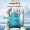 Ergonomic Inflatable Lumbar Support Pillow, Press Type Cushion, Enhances Back Comfort During Long-distance Flights