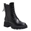 Martin boots, women's boots, thick-soled single boots of the same style, small men's new British style short boots, Yang Minnei increases height