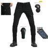 Men Women Motorcycle Riding Pants Protective Biker Jeans Workwear With Adjustable Knee Pads Use