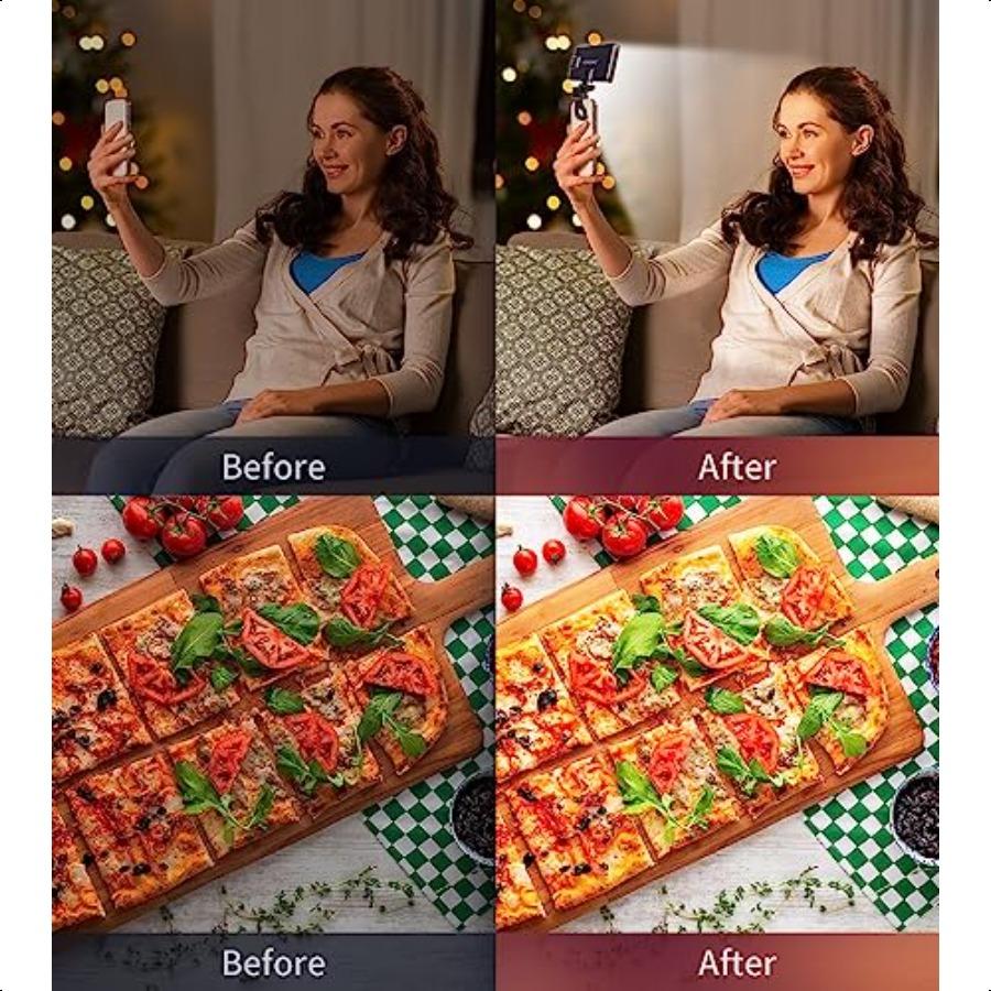 

Портативный свет для селфи для телефона: HONOMO 120 LED Лампа для камеры iPhone 3000 мАч Перезаряжаемый Аксессуар для Съемки Фотографий TikTok United States