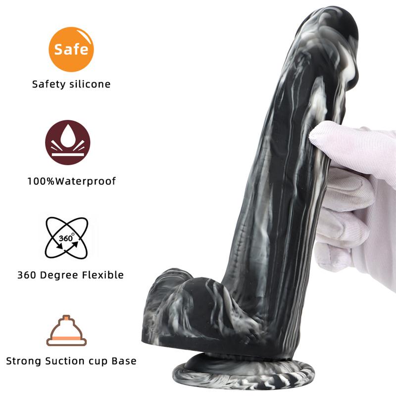 Woman's Liquid Silicone Soft Simulation Big Dildo Dildo Masturbation Device Backyard Anal Plug