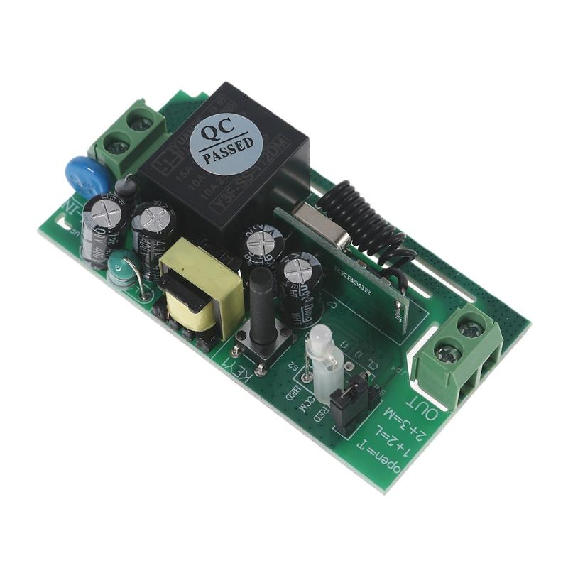 Good Stability High-efficiency Remote Control Switch AC85V-250V Work Voltage Wireless 2 Channels Remote Control Switch