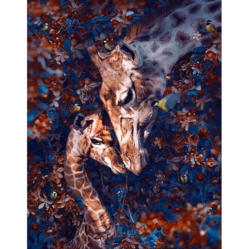 Full Round Drill 5D DIY Animals Tiger Diamond Painting Flower Fox Diamond Embroidery Cross Stitch Christmas Decoration