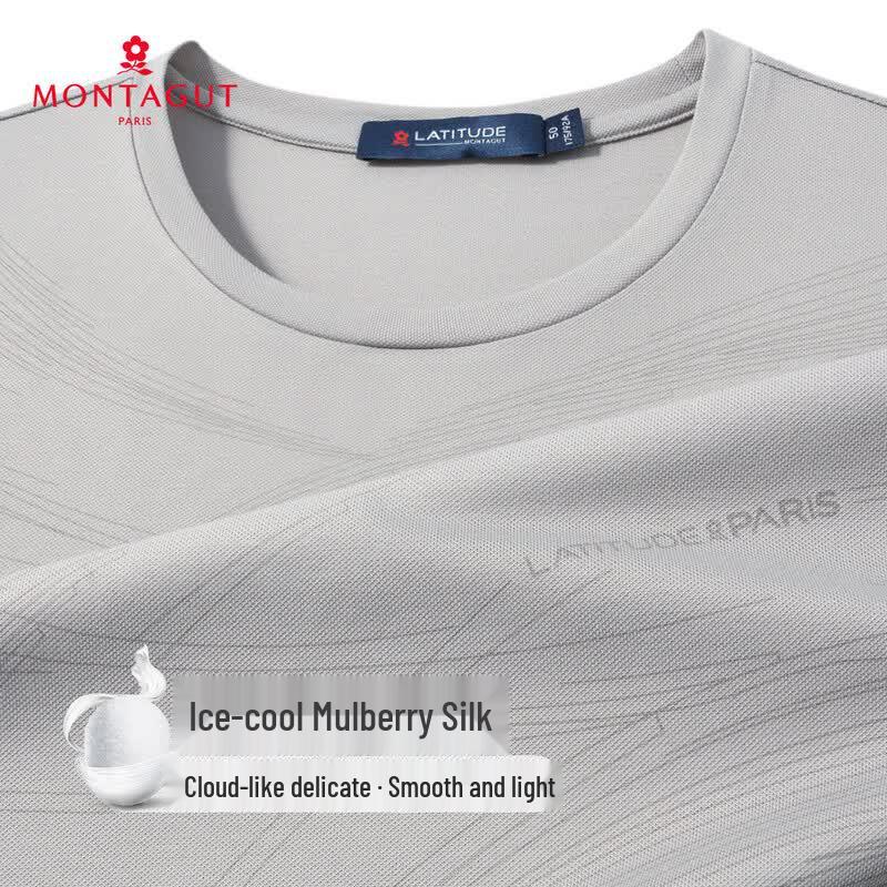 Montagut Men s Ice Cool Silk Blend Short Sleeve T-Shirt 48