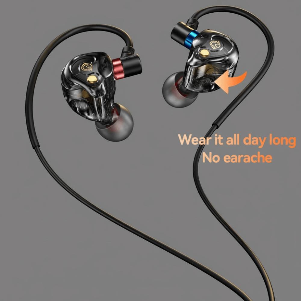 in-Ear Wired Headset 3.5mm/Type C Earpiece Headset Sport Earphones Wired Earphone Sport