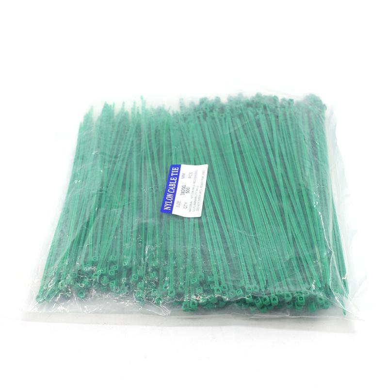 30~1000Pcs/Pack 3x200mm Self-Locking Nylon Ties Plastic Fasten Rope Balcony Privacy Screen Net Fasten Tools Cable Zip Ties