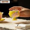 85ml Hand-painted Lily Teacup Elegant Tea Bowl Set Of Cups Tea-tasting Personal Cup Jianzhan Master Cups Tea Items Supplies