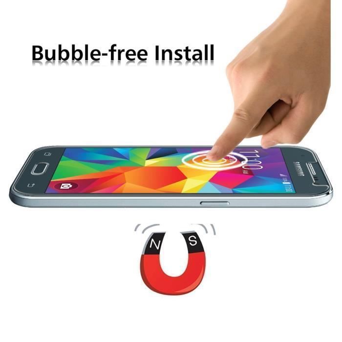 Tempered Glass for Samsung Galaxy CORE PRIME - [Pack 2] Ultra Resistant Screen Protector Glass Film [Phonillico®]