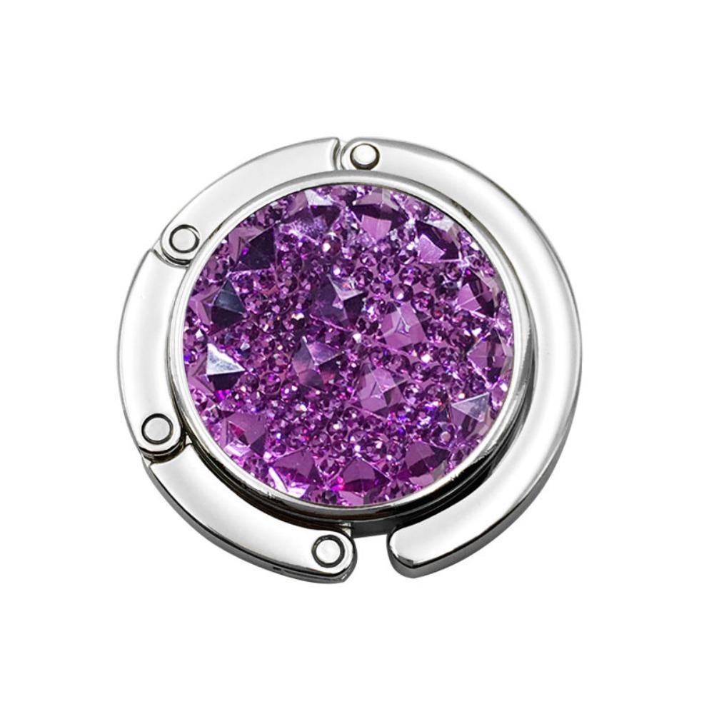 Round Bag Hook Holder Aluminum Alloy Handbag Hook Portable Folding Hook  Women