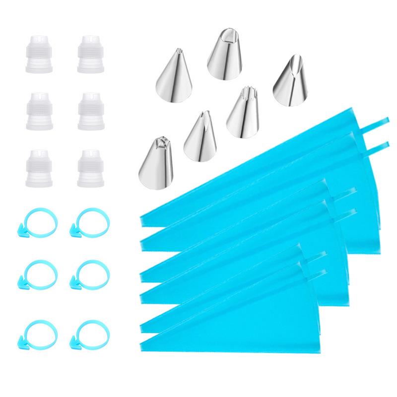 Nordic Disposable Piping Bags & Tips Set for Cake Decorating
