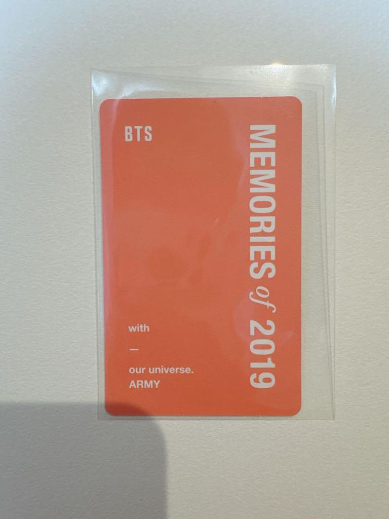 [USED] BTS Memories 2019 V Taehyung Trading Card
