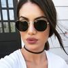 1PC  New Metal Polygonal Sunglasses Women's European and American Trendy Small Frame