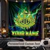 TapestryNewcastle United FC Custom Name Text Personalized Wall Hanging Tapestry Home Wall Decor