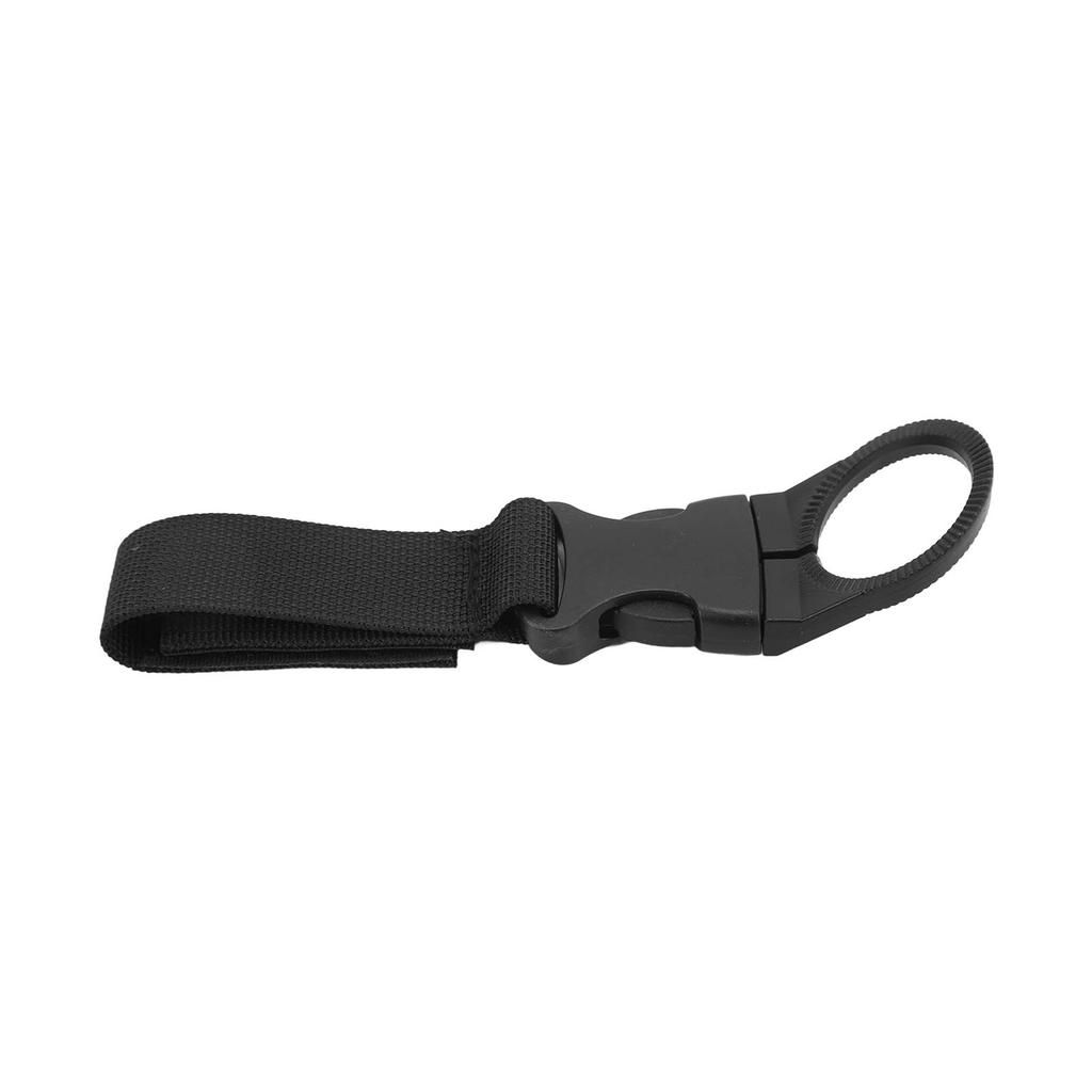 Outdoor Bottle Hanging Buckle Clip Portable Water Bottle Ring Holder for Hiking Camping Black
