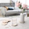 WORHE Marble Set of 5 Hexagonal Drink Stylish Natural Travertine Stone Stylish Tray Coffee Table Bar Decor Drink Home Decor Housewarming Beige